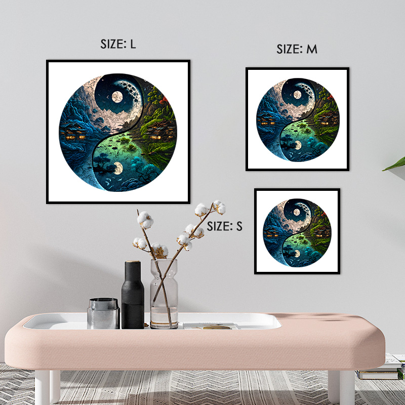 Yin Yang Nature Landscape Wooden Jigsaw Puzzle - aimpuzzle