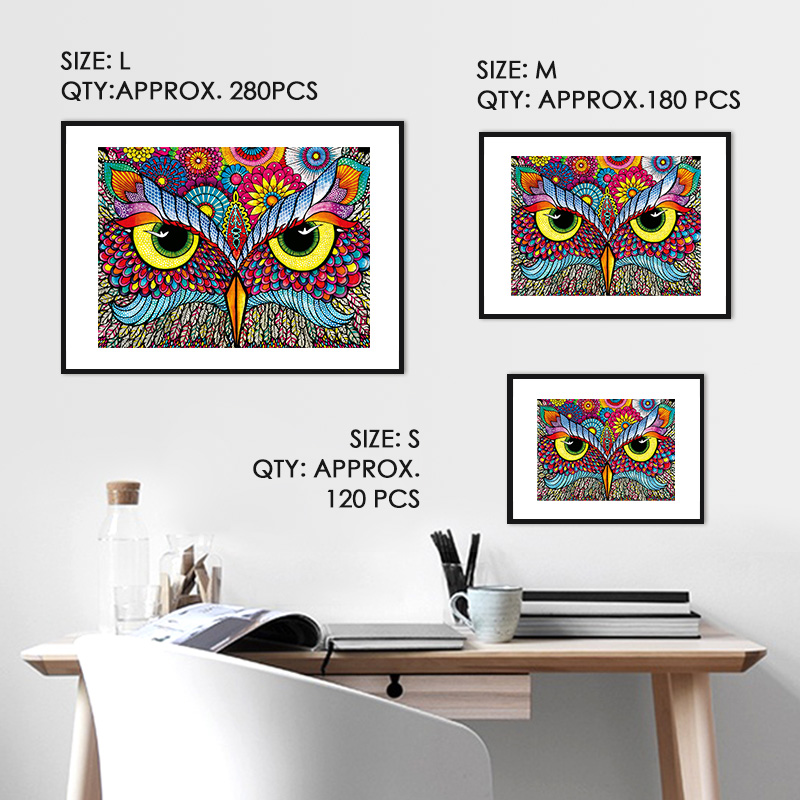 Owl's Eye Wooden Jigsaw Puzzle - aimpuzzle