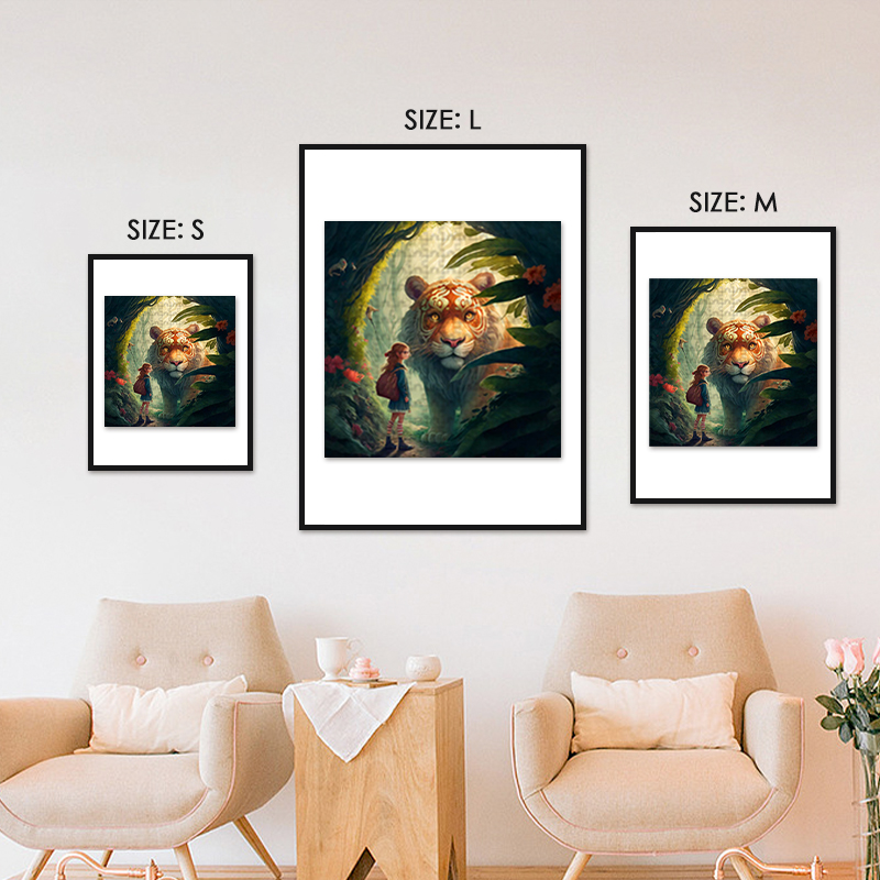 Tiger And The Brave Girl Wooden Jigsaw Puzzle - aimpuzzle