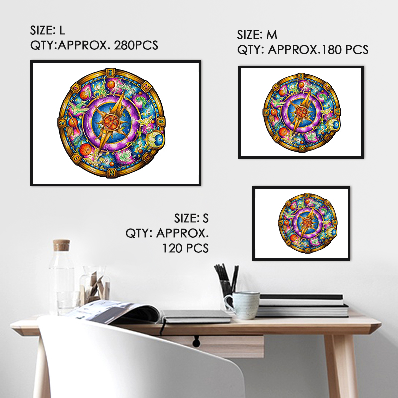 Compass Wooden Jigsaw Puzzle - aimpuzzle