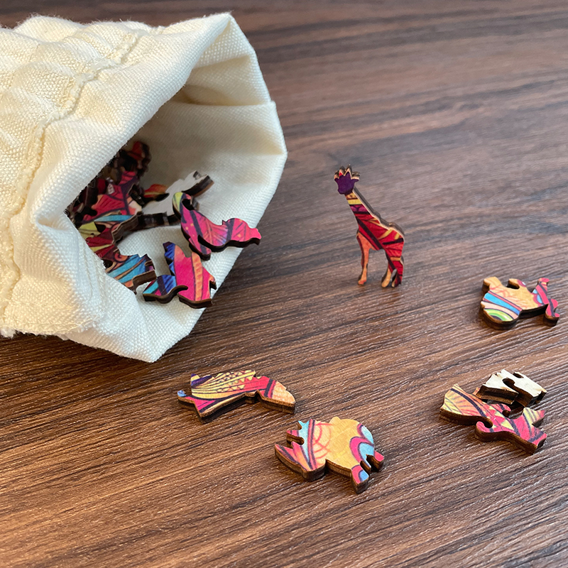 Flowers Art Wooden Jigsaw Puzzle - aimpuzzle