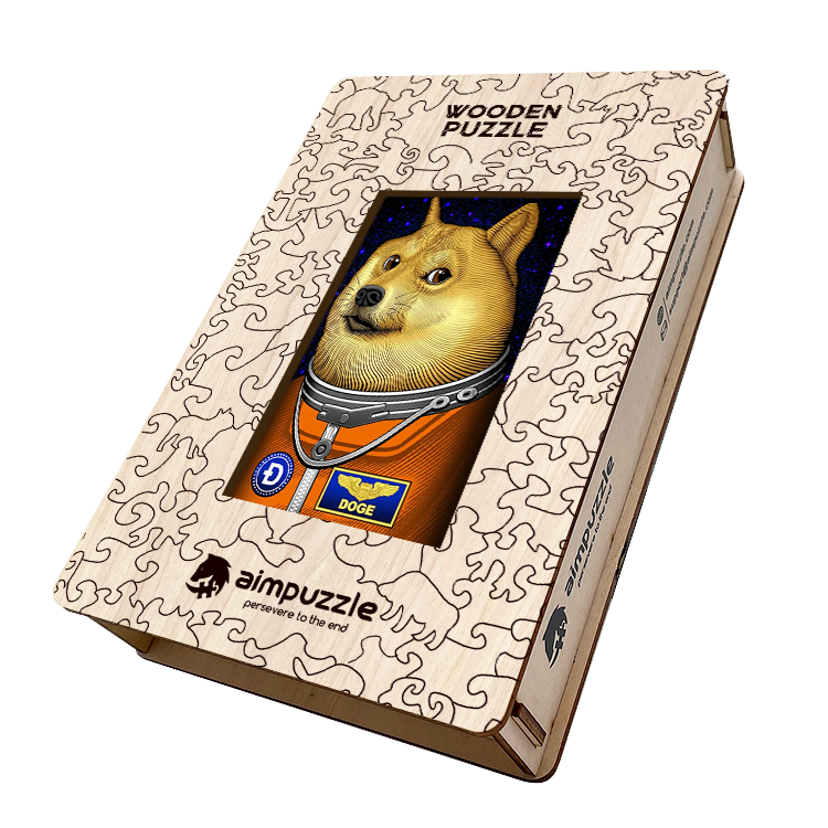 Shiba Inu Astronaut Dog Wooden Jigsaw Puzzle - aimpuzzle