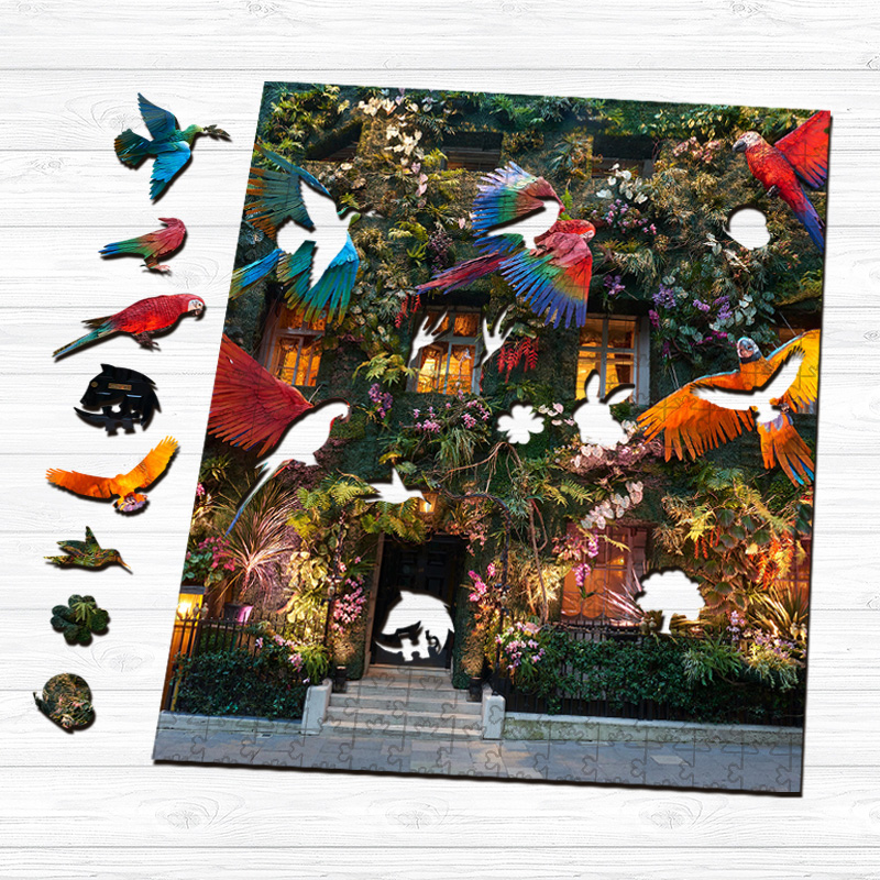 Annabel's parrot Wooden Jigsaw Puzzle - aimpuzzle
