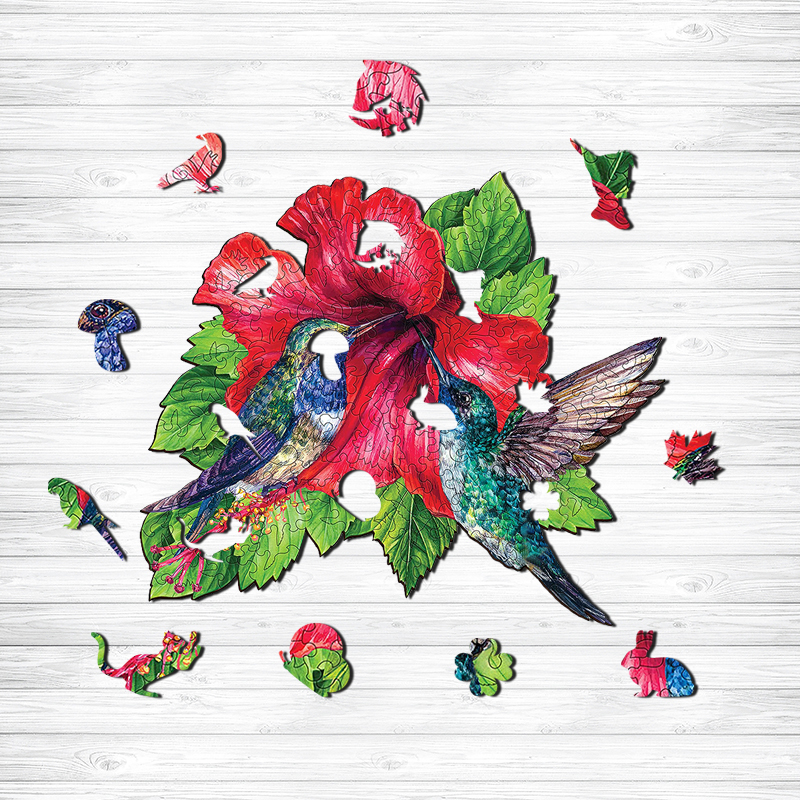 Hummingbird Wooden Jigsaw Puzzle - aimpuzzle
