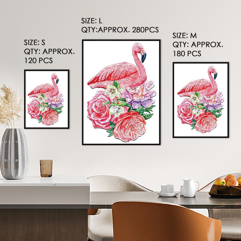 Flamingos Wooden Jigsaw Puzzle - aimpuzzle