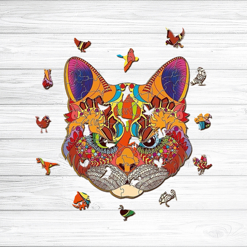 Cat Wooden Jigsaw Puzzle - aimpuzzle