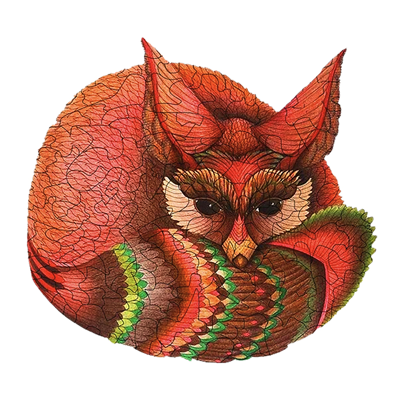 Red Fox Wooden Jigsaw Puzzle - aimpuzzle