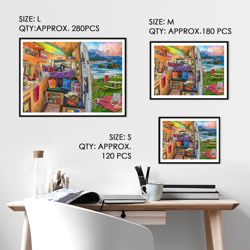 RV Travel Scenery Wooden Jigsaw Puzzle - aimpuzzle