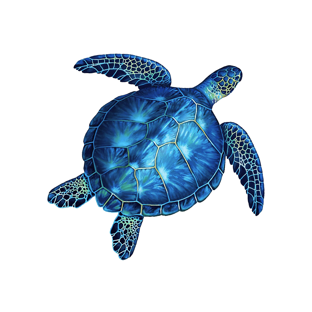 Blue Sea Turtle Wooden Jigsaw Puzzle - aimpuzzle
