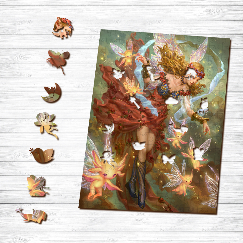 Elves & Goddesses Wooden Jigsaw Puzzle - aimpuzzle