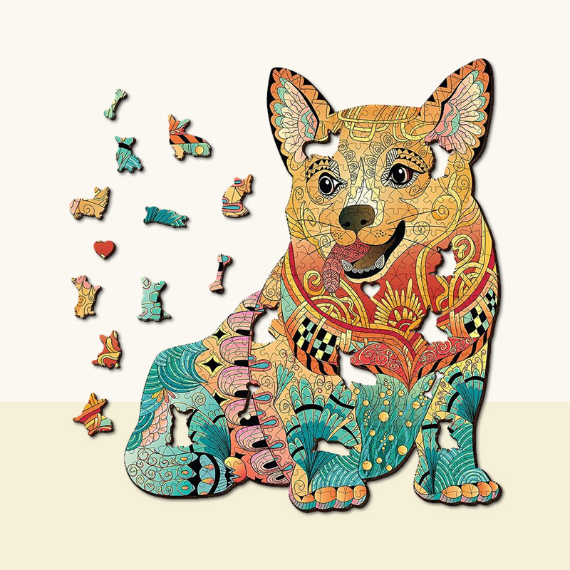 Corgi Dog Wooden Jigsaw Puzzle - aimpuzzle