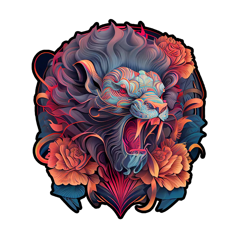 The Lion's Anger Wooden Jigsaw Puzzle - aimpuzzle