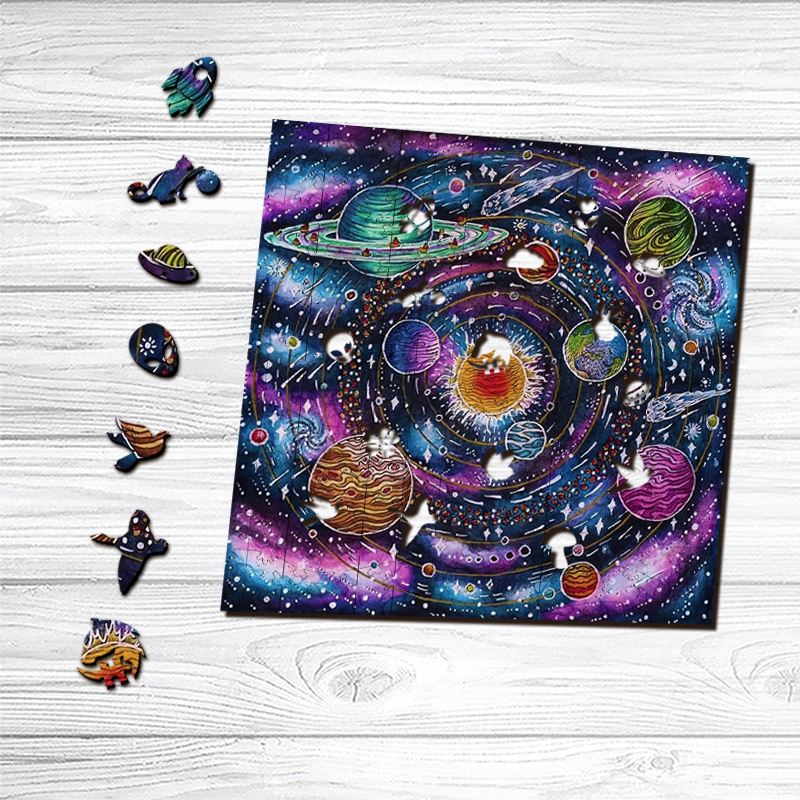 The Milky Way Galaxy Wooden Jigsaw Puzzle - aimpuzzle