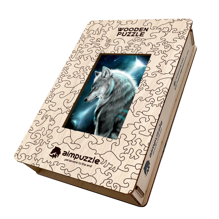Gray Wolf Wooden Jigsaw Puzzle - aimpuzzle