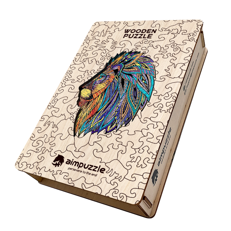 Lion Wooden Jigsaw Puzzle - aimpuzzle