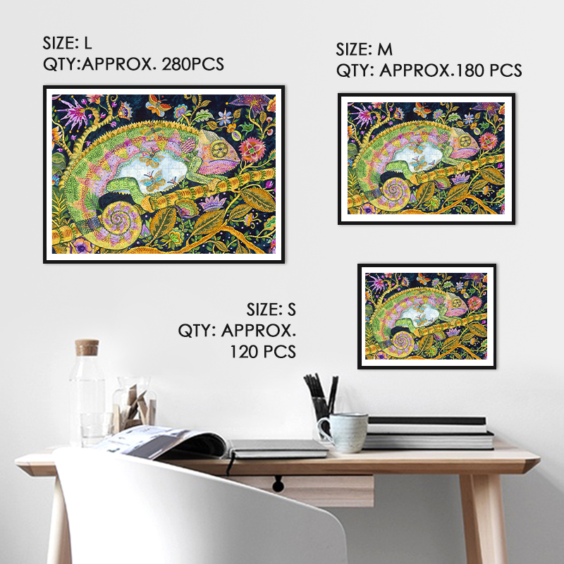 Chameleon Wooden Jigsaw Puzzle - aimpuzzle