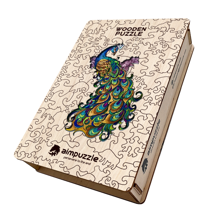 Beautiful Peacock Wooden Jigsaw Puzzle - aimpuzzle
