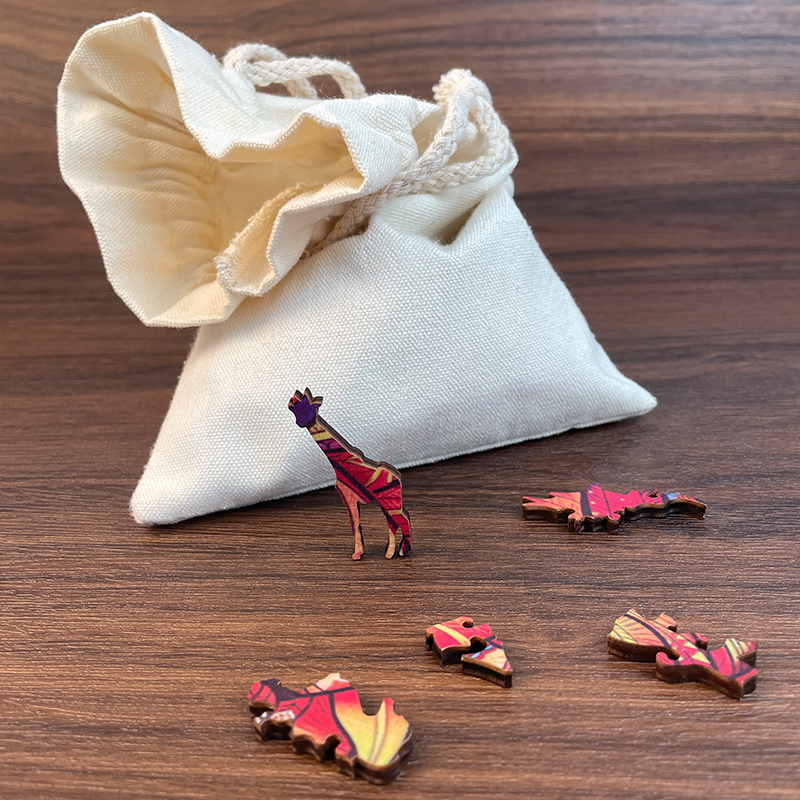 Colorful Elephant Wooden Jigsaw Puzzle - aimpuzzle