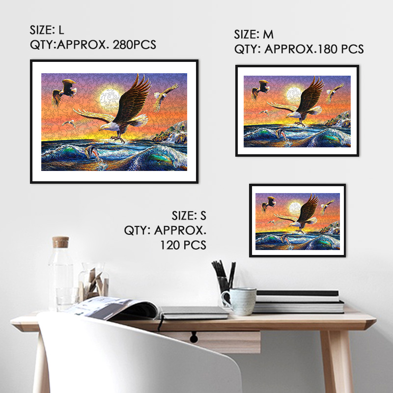 Eagles and Sea Wooden Jigsaw Puzzle - aimpuzzle