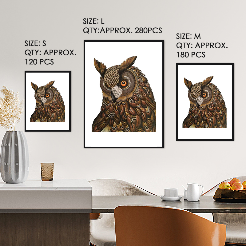 Brown Owl Wooden Jigsaw Puzzle - aimpuzzle