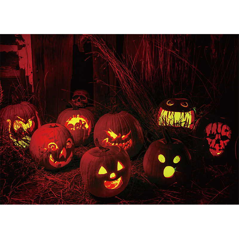 Halloween Pumpkin Lamp Wooden Jigsaw Puzzle - aimpuzzle