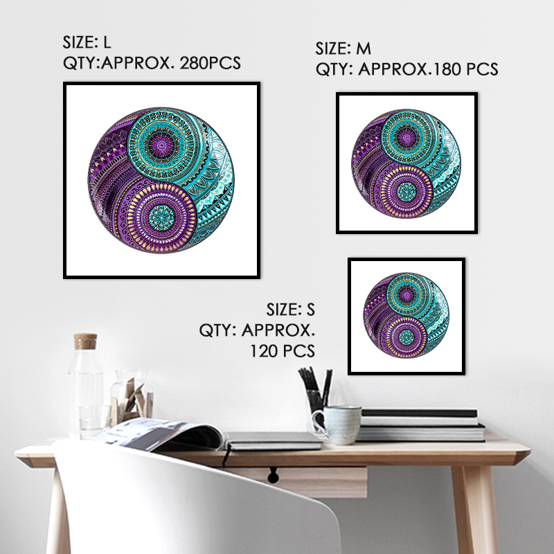 Yin Yang Mandala Wooden Jigsaw Puzzle - aimpuzzle