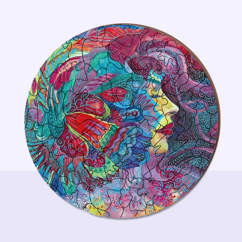 Flowers Art Wooden Jigsaw Puzzle - aimpuzzle