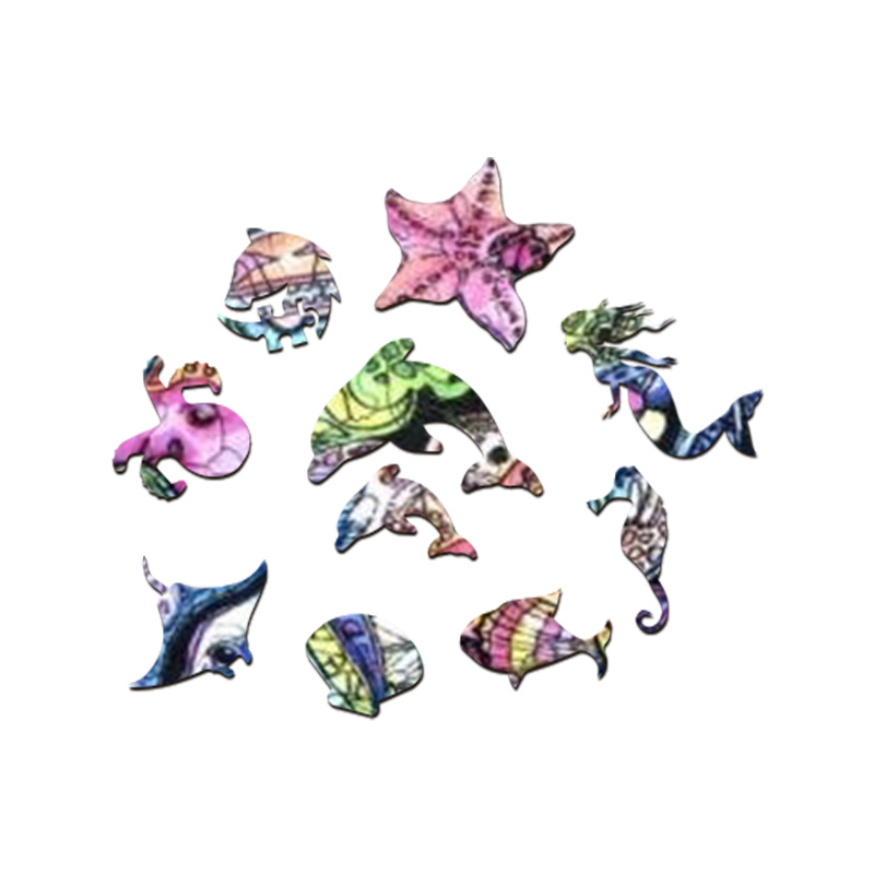 Dolphin Wooden Jigsaw Puzzle - aimpuzzle