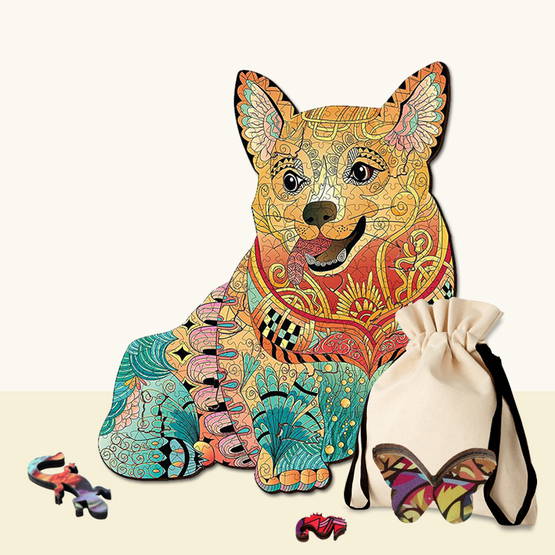 Corgi Dog Wooden Jigsaw Puzzle - aimpuzzle