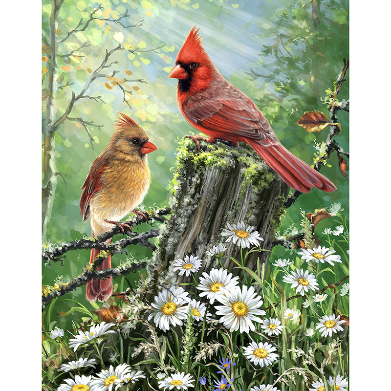 Cardinal Bird Wooden Jigsaw Puzzle - aimpuzzle