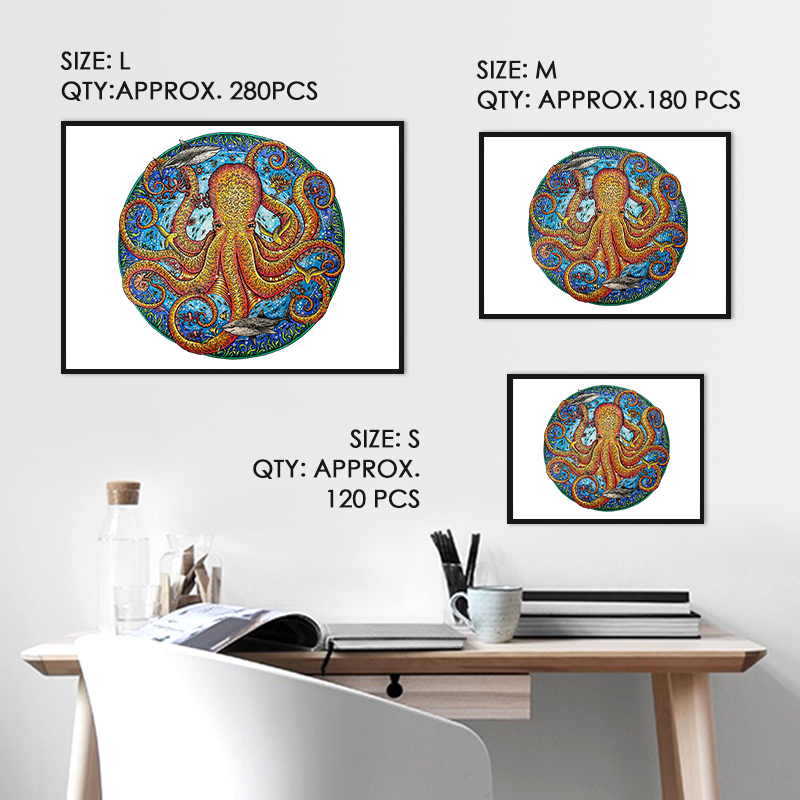 Giant Octopus Wooden Jigsaw Puzzle - aimpuzzle