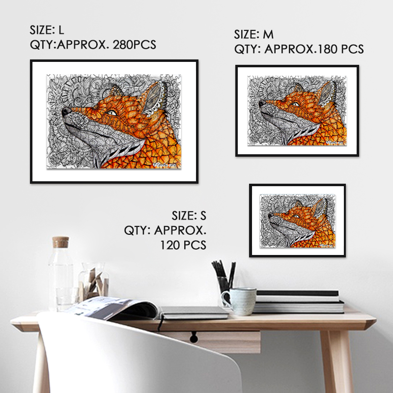 Fox Painting Wooden Jigsaw Puzzle - aimpuzzle