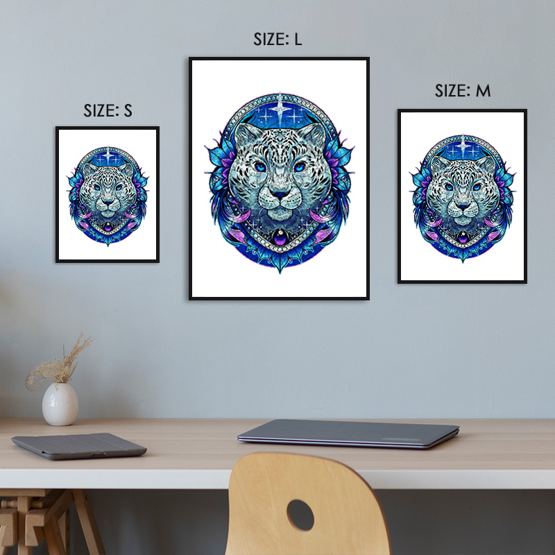 Blue leopard Wooden Jigsaw Puzzle - aimpuzzle