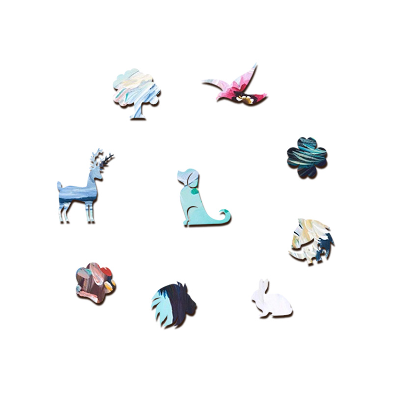 Flowering Goat Wooden Jigsaw Puzzle - aimpuzzle