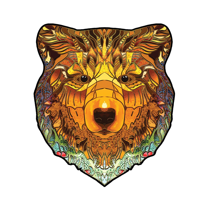 Yellow Bear Wooden Jigsaw Puzzle - aimpuzzle