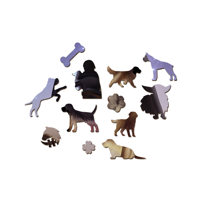 Black Samurai Bulldog Dog Wooden Jigsaw Puzzle - aimpuzzle