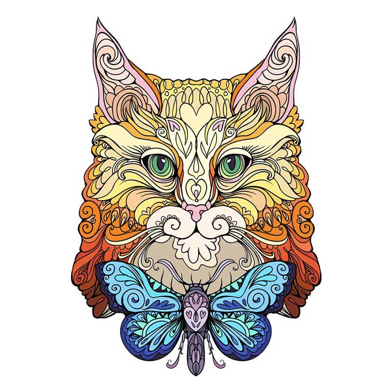 Pretty Cat Wooden Jigsaw Puzzle - aimpuzzle