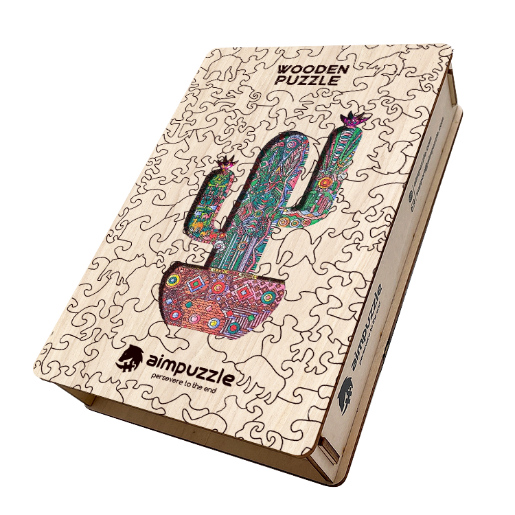 Cactus Potted Plant Wooden Jigsaw Puzzle - aimpuzzle