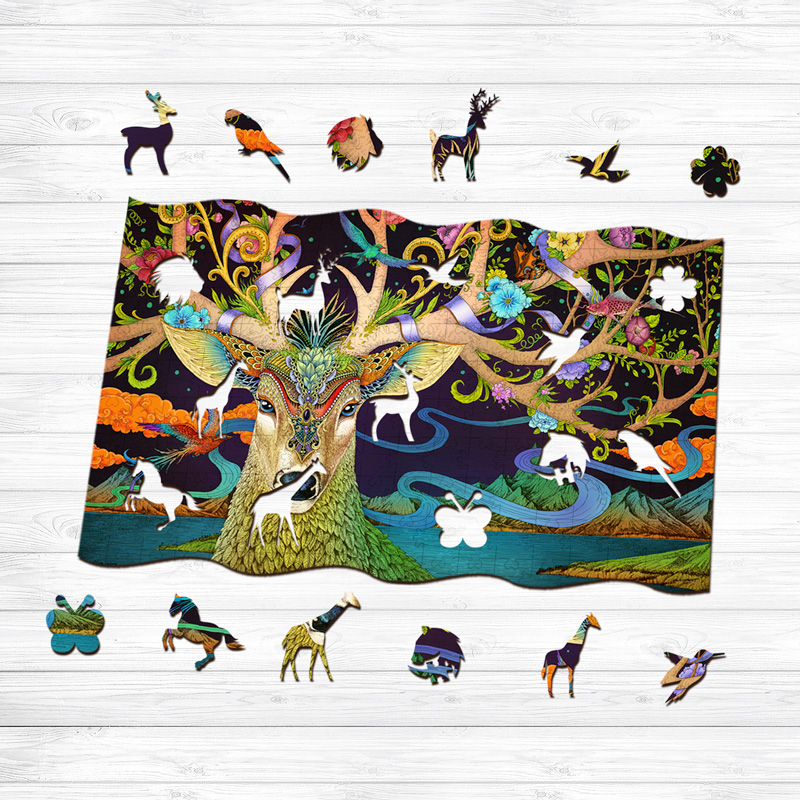 Deer Wooden Jigsaw Puzzle - aimpuzzle