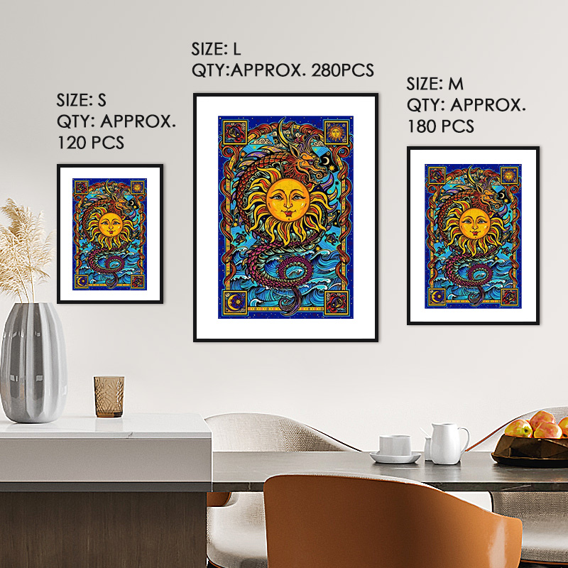 Sun Dragon Wooden Jigsaw Puzzle - aimpuzzle