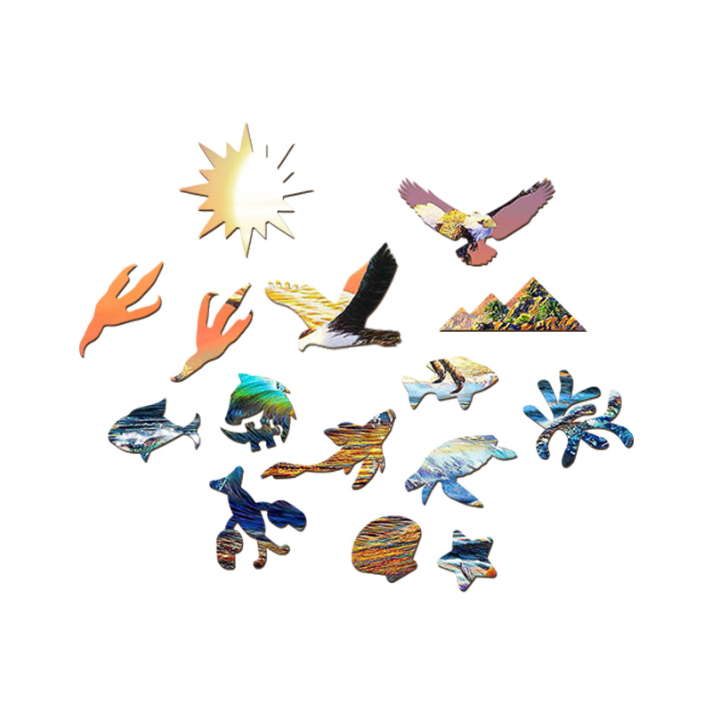 Eagles and Sea Wooden Jigsaw Puzzle - aimpuzzle