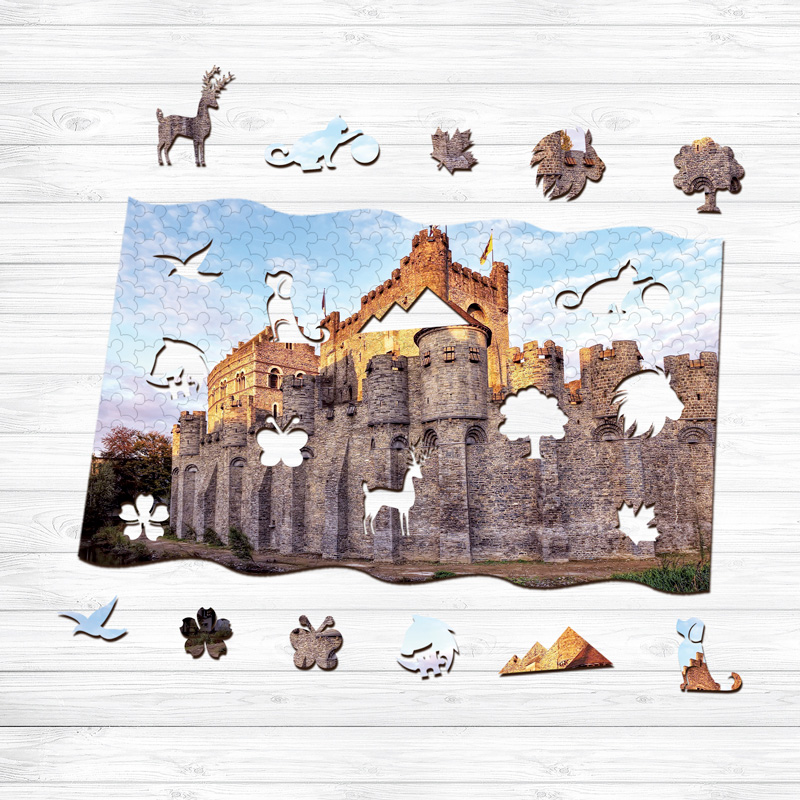 Gravensteen Castle Wooden Jigsaw Puzzle - aimpuzzle