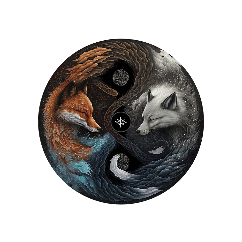 Yin Yang Fox Wooden Jigsaw Puzzle - aimpuzzle