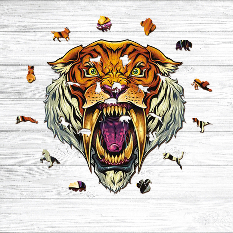 Tiger Wooden Jigsaw Puzzle - aimpuzzle