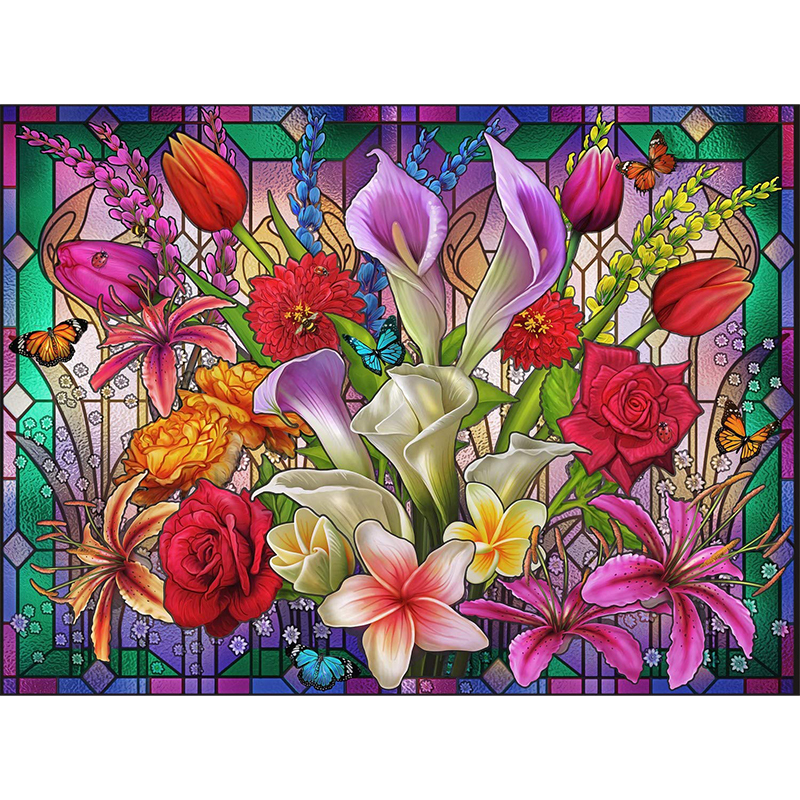 Flower Window Wooden Jigsaw Puzzle - aimpuzzle
