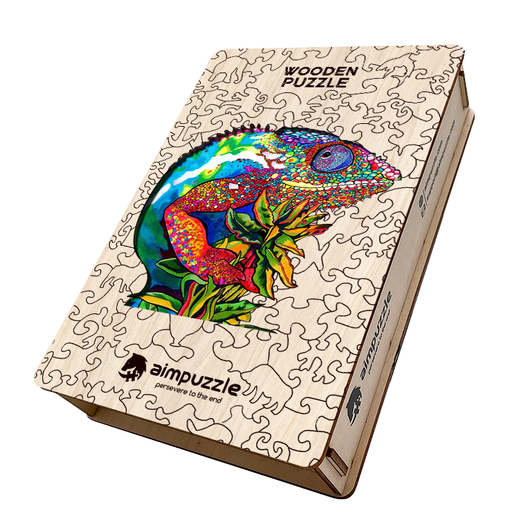 Chameleon Wooden Jigsaw Puzzle - aimpuzzle