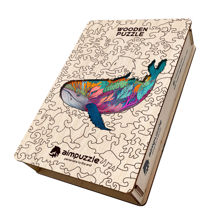 Charming Whale Wooden Jigsaw Puzzle - aimpuzzle