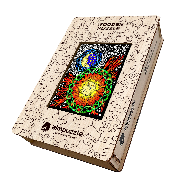 Sun and Moon Wooden Jigsaw Puzzle - aimpuzzle