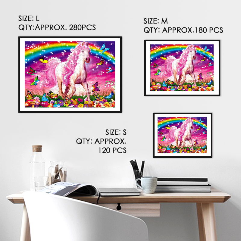 Rainbow Unicorn Wooden Jigsaw Puzzle - aimpuzzle
