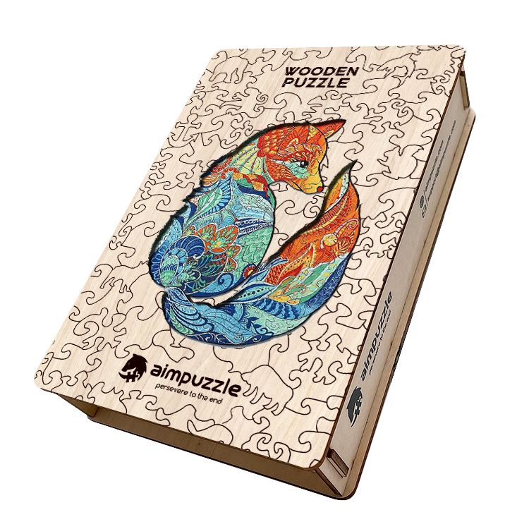 Elegant Fox Wooden Jigsaw Puzzle - aimpuzzle